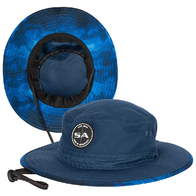 Bucket hats for rainy weather-Bucket Hat | Underwater Topography 2.0