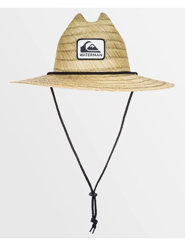 mens hats for crappie fishing-Mens Waterman The Tier Straw Lifeguard Hat