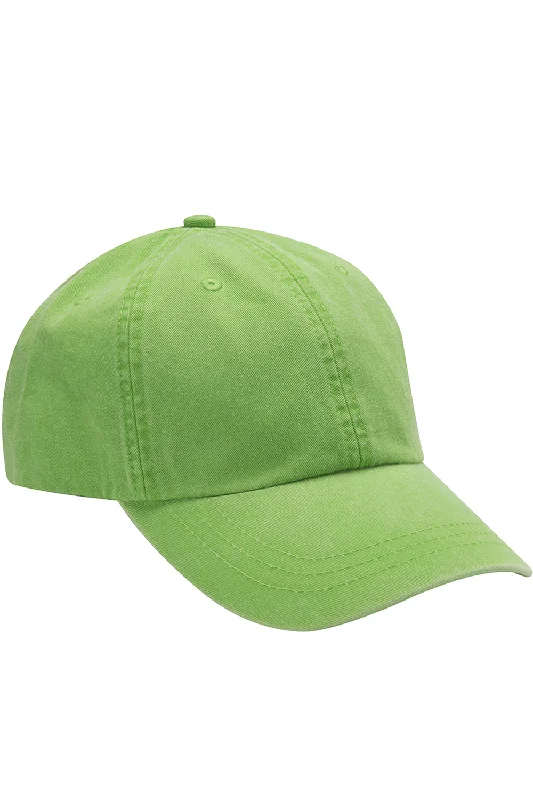 mens hats for big heads-Adams Mens Adjustable Hat - Lime Green