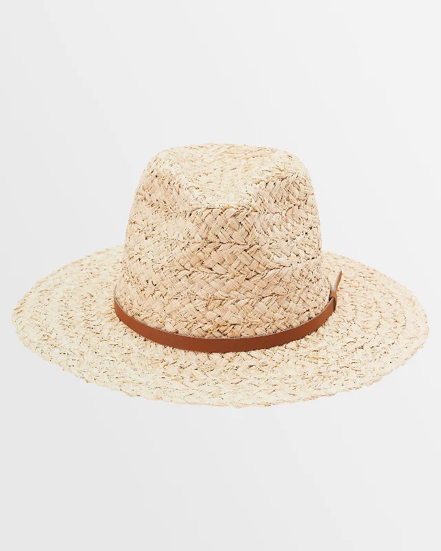 mens hats in twill-Mens Stay Grassy Straw Sun Hat