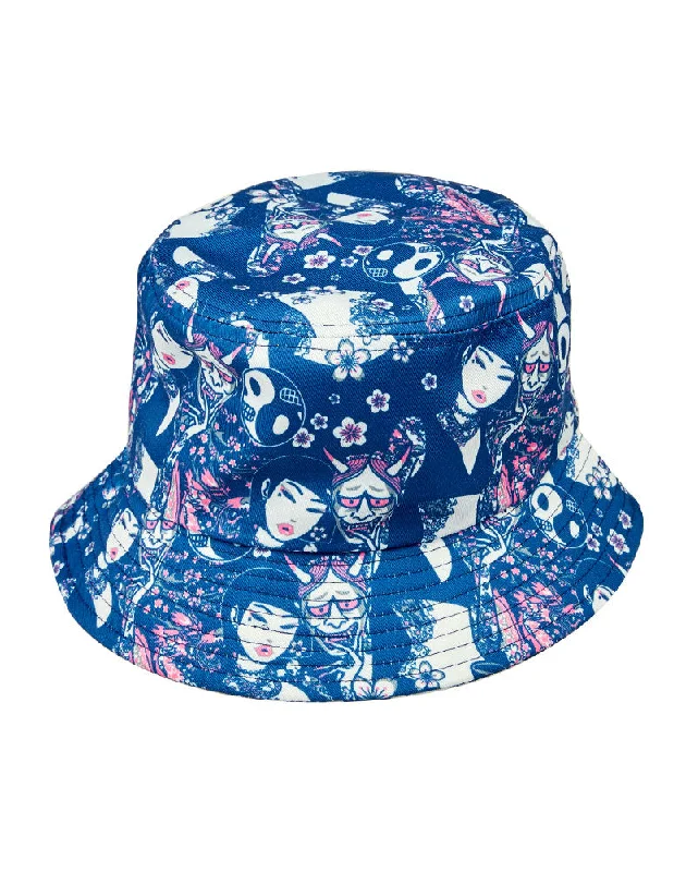 Bucket hats on sale-Sakura Sake Bucket Hat