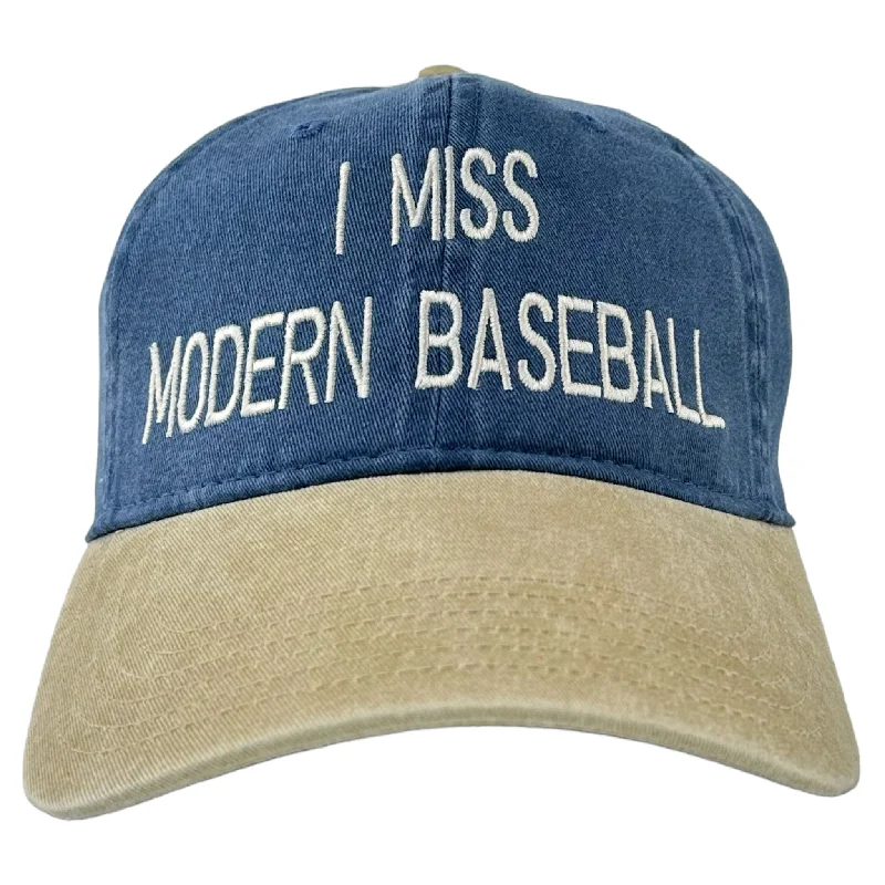 Baseball caps carry-on-I Miss Modern Baseball Strapback Dad Hat Custom Embroidered