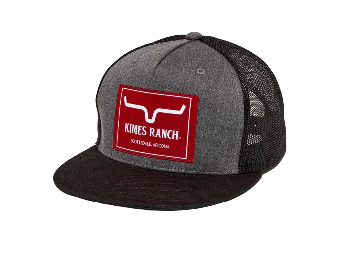 mens hats in ebony-Kimes Ranch Men's Blaster Trucker Hat