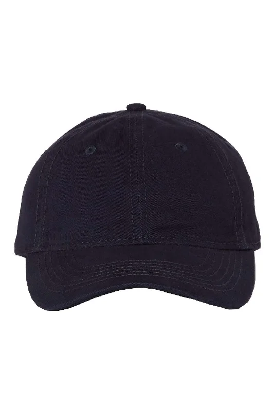 mens hats with double stitching-Sportsman Mens Adjustable Hat - Navy Blue