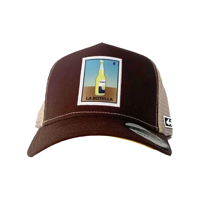 Beanies for workout sessions-Milano Hats Brown La Botella Mesh Cap