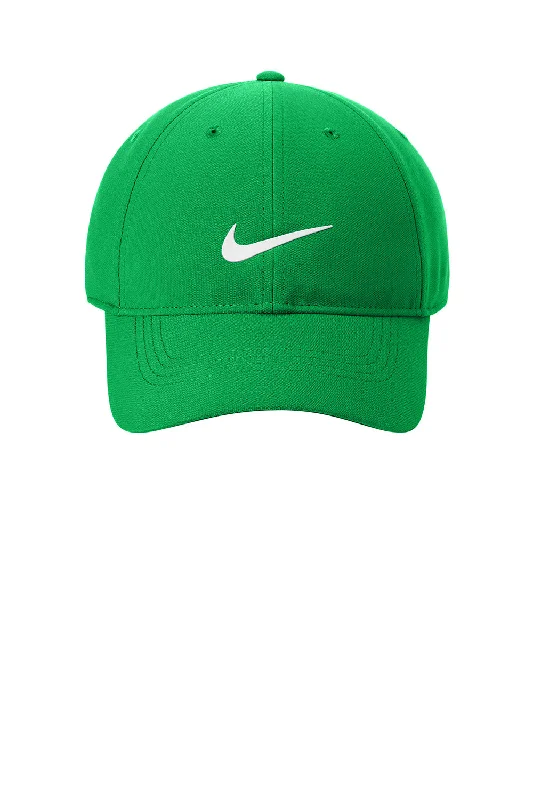 mens hats with custom embroidery-Nike Mens Dri-Fit Performance Adjustable Hat - Lucky Green - New