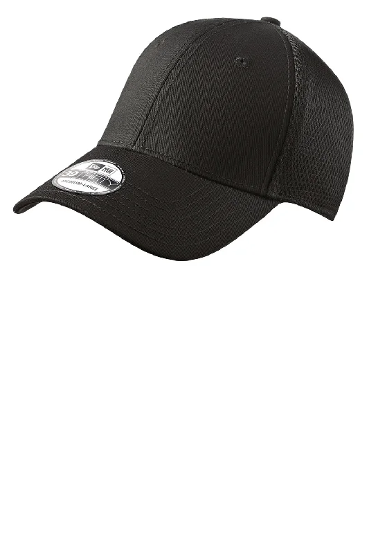 mens hats for festivals-New Era Mens Stretch Fit Hat - Black