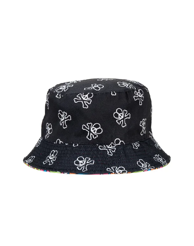 Bucket hats for beach-Groovy Reversible Bucket Hat