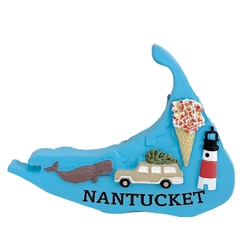 mens hats for deep sea fishing-Nantucket Island Ornament