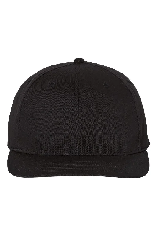 mens hats in pearl-Richardson Mens Pro Twill Snapback Hat - Black