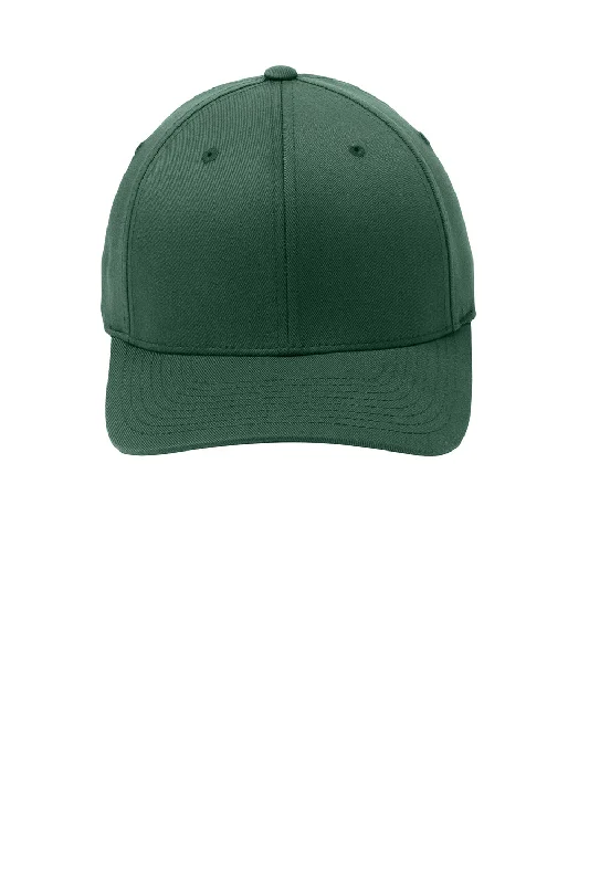 mens hats for grouper fishing-Port Authority Mens Stretch Fit Hat - Forest Green