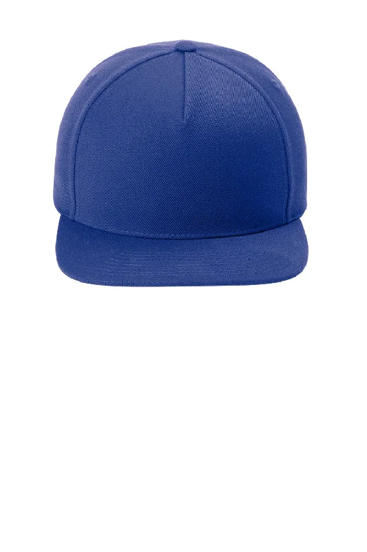 mens hats in fleece-Sport-Tek Mens Premium 5 Panel Snapback Hat - True Royal Blue - New