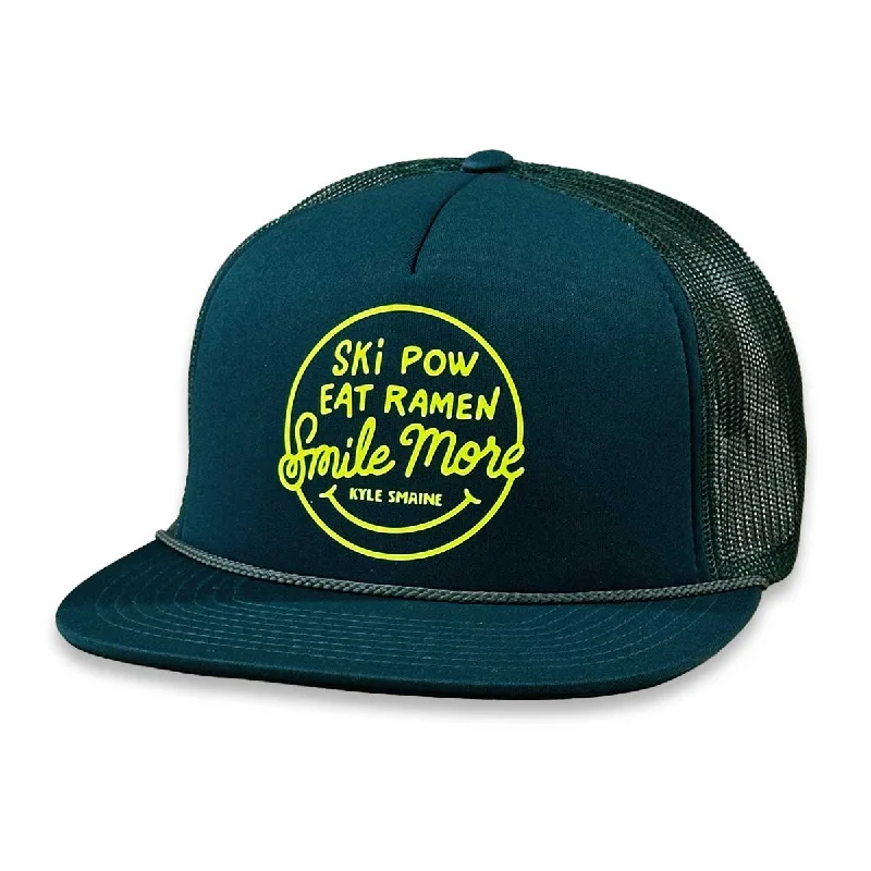 mens hats with striped patterns-Ski Pow, Eat Ramen, Smile More - Kyle Smaine Tribute Hat