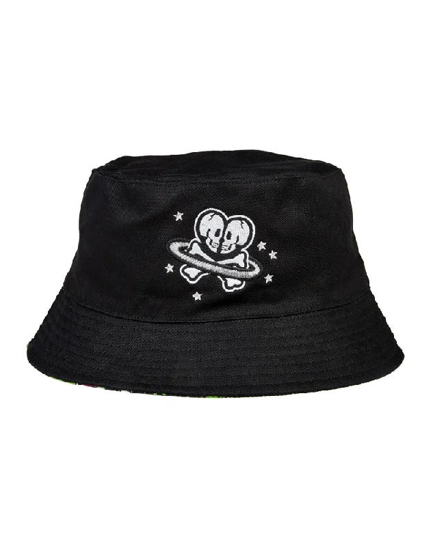 Bucket hats for hiking-Space Cadet Reversible Bucket Hat