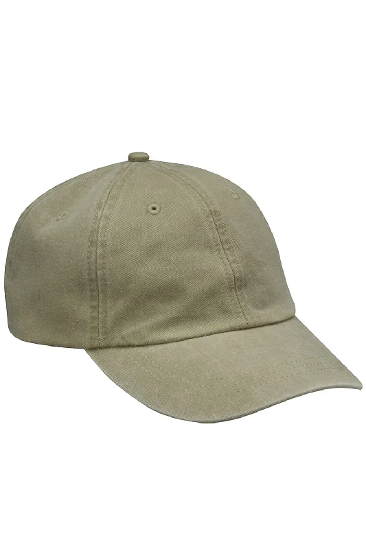 mens hats in hemp-Adams Mens Adjustable Hat - Khaki Brown