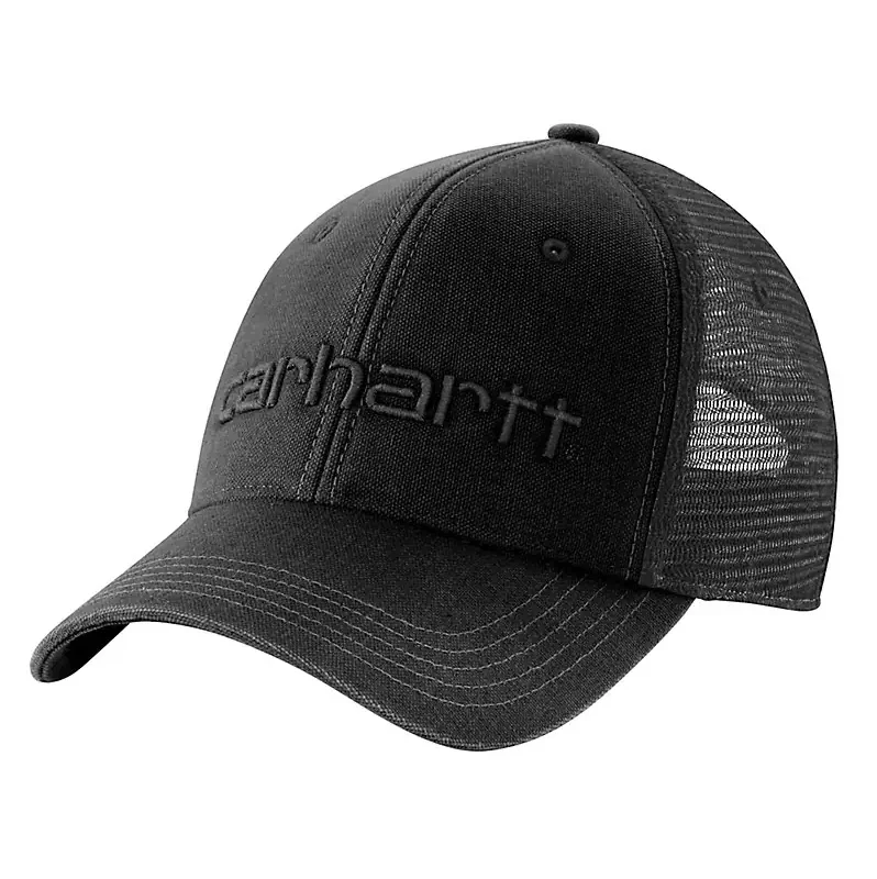 mens hats with polka dots-Carhartt - Men's Canvas Mesh Back Logo Graphic Cap - 101195