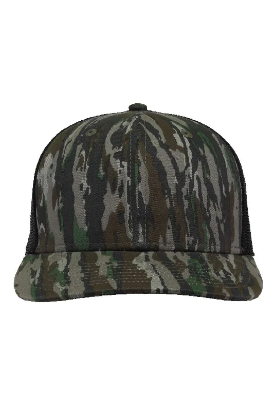 mens hats for pub crawls-The Game Mens Everyday Camo Snapback Trucker Hat - Realtree Original/Black