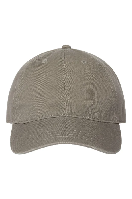 mens hats in percale-Cap America Mens Relaxed Adjustable Dad Hat - Grey