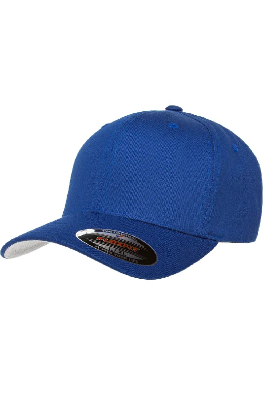 mens hats with light colors-Flexfit Mens Stretch Fit Hat - Royal Blue