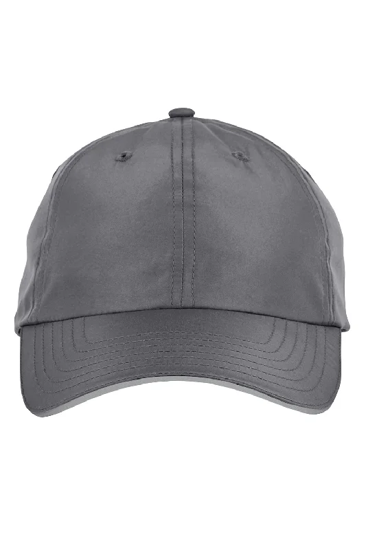 mens hats in denim-Core 365 Mens Pitch Performance Moisture Wicking Adjustable Hat - Carbon Grey