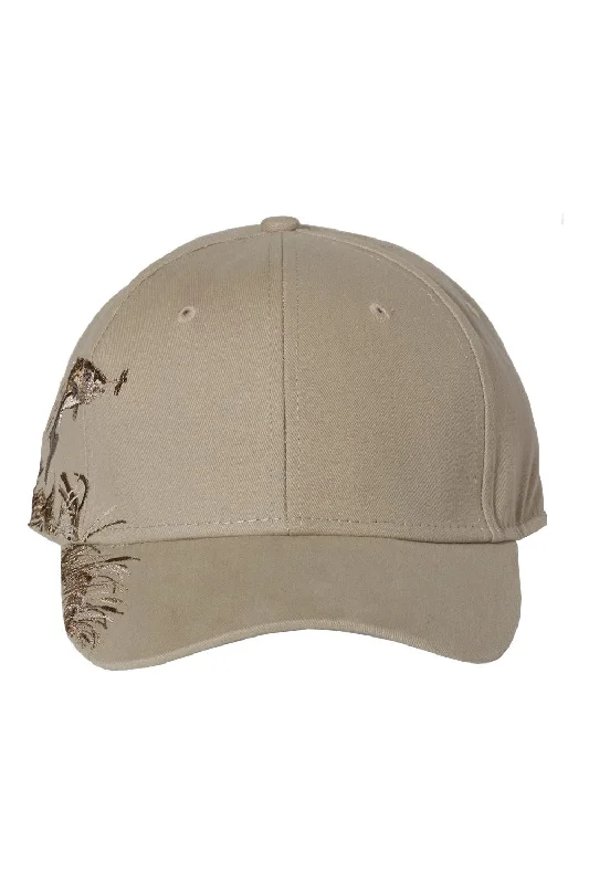 mens hats with floral patterns-Dri Duck Mens Trout Adjustable Hat - Sand