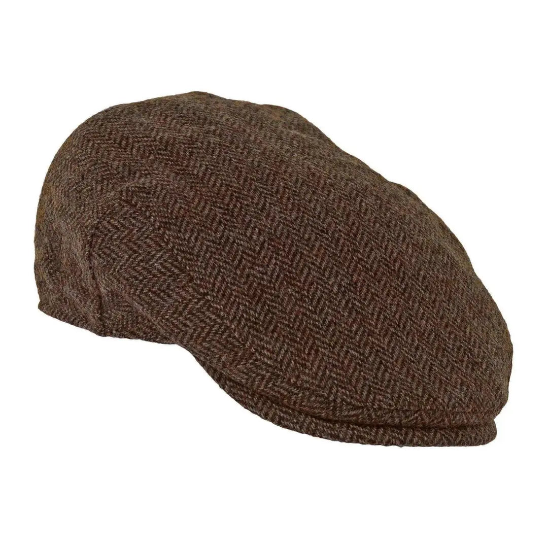 Stretchy headbands for running-Heather Chapman British Tweed Flat Cap