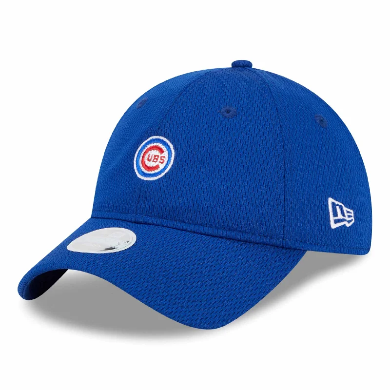 Womens hats in pink-Chicago Cubs Women's Royal Bullseye Active 9TWENTY Adjustable Cap