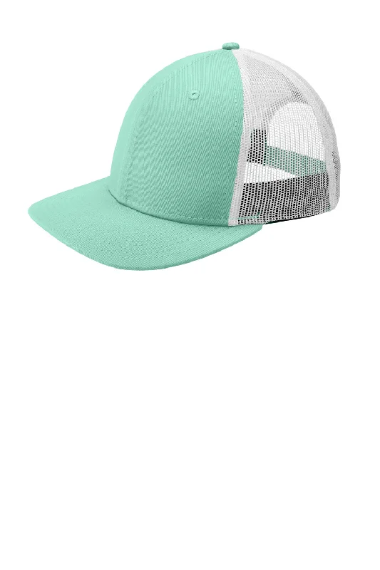 mens hats in angora-New Era Mens Low Profile Snapback Trucker Hat - Mint Green/White