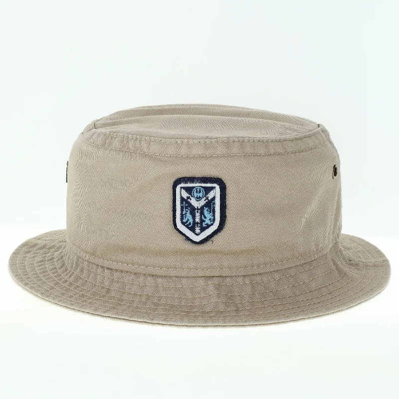 Bucket hats with oversized brim-Bucket Hat Khaki