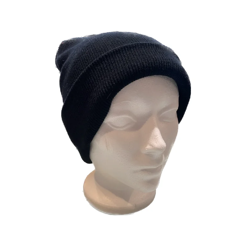 Thin headbands for women-Black Hat Toque