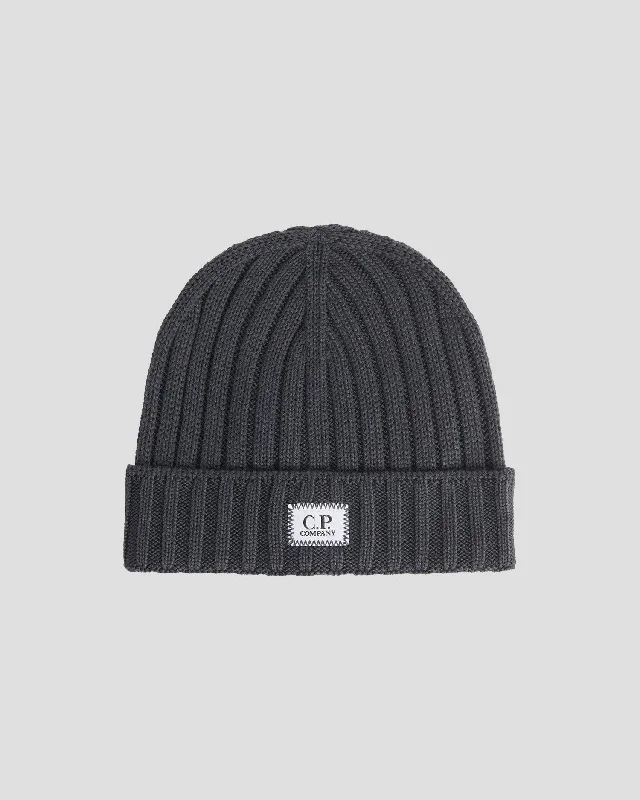 Wool Hats for local ridges-Extra Fine Merino Wool Logo Beanie Forged Iron