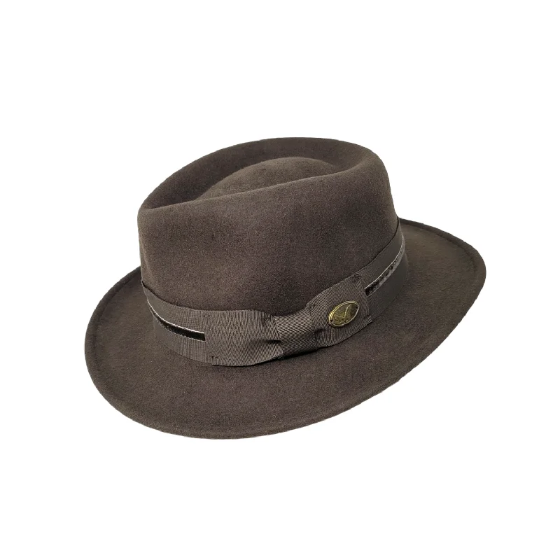 mens hats in qiviut-Crushable Felt Outback Hat | Ribbon Band | Epoch Men's