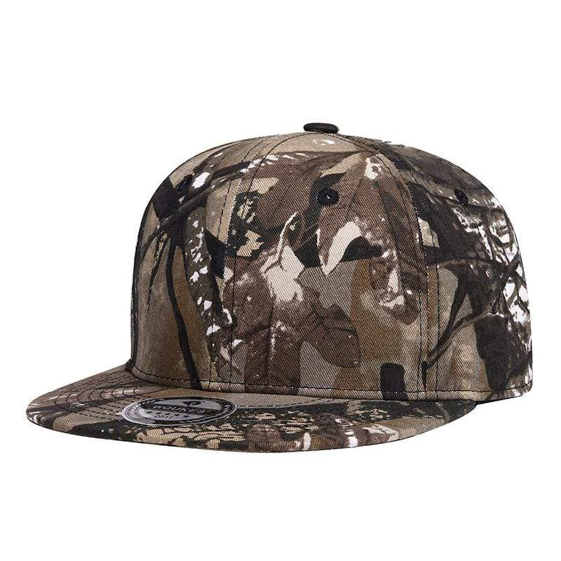 Baseball caps cardio gear-Men's Hip Hop Military Trees Printed Baseball Cap