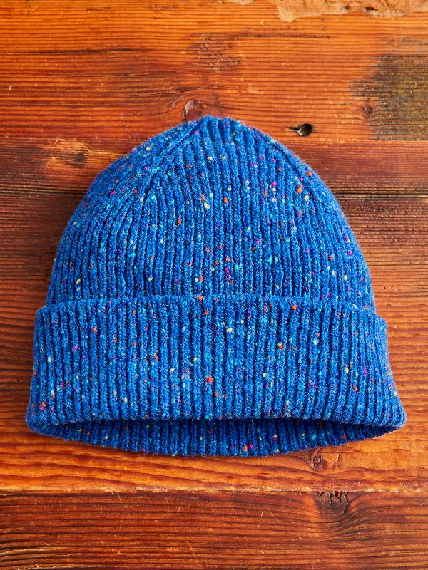 Wool Hats for chilly trails-"Out of the Blue" Wool Beanie in Transcendent