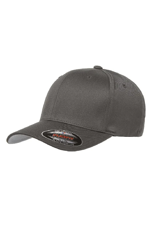 mens hats made in usa-Flexfit Mens Stretch Fit Hat - Dark Grey