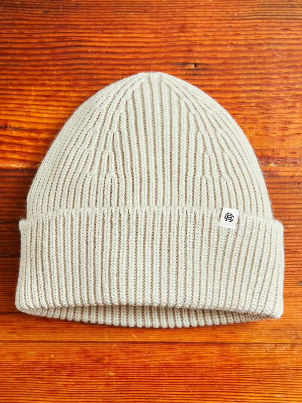 Wool Hats for mesa hikes-Merino Wool Watch Cap Beanie in Dune