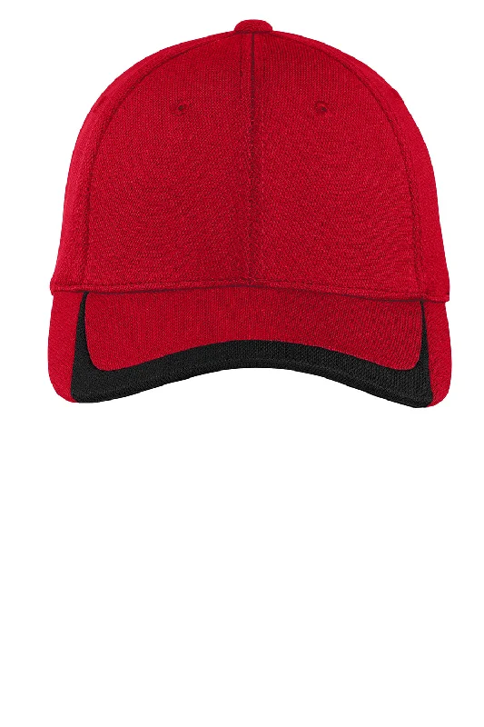 mens hats with classic patterns-Sport-Tek Mens Moisture Wicking Adjustable Hat - True Red/Black