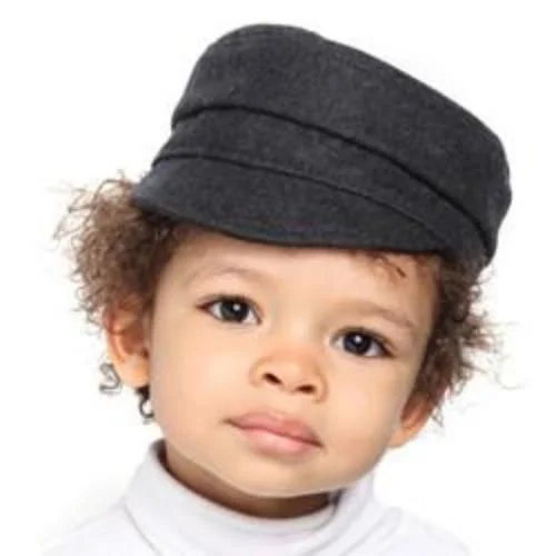 Wool Hats for peak trails-Melton Wool Child Cap - SALE