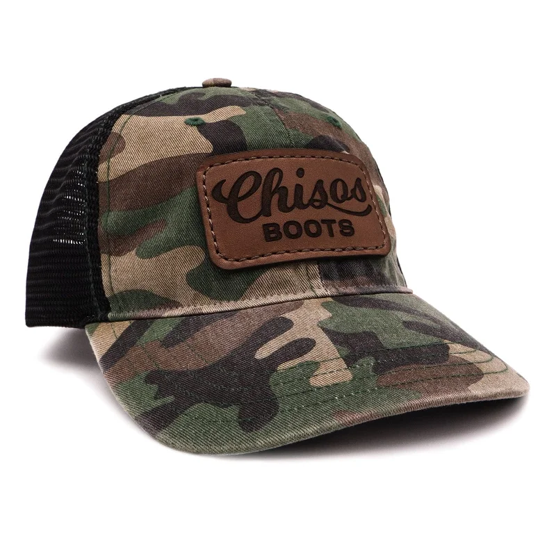 Beanies with logos-Camo Relaxed Trucker