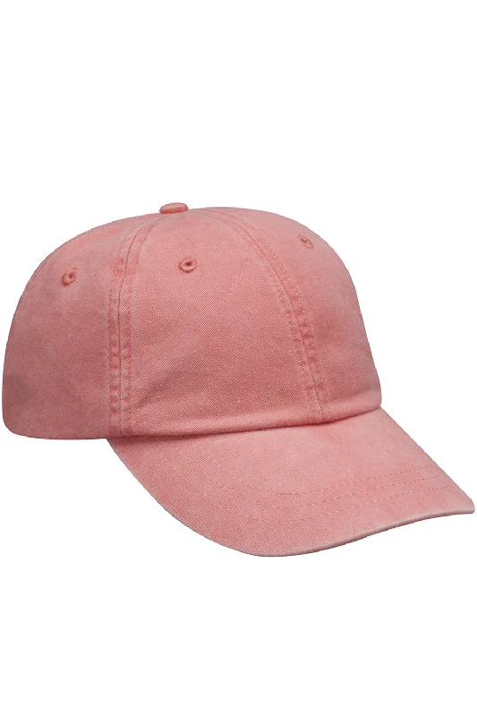 mens hats in indigo-Adams Mens Adjustable Hat - Coral