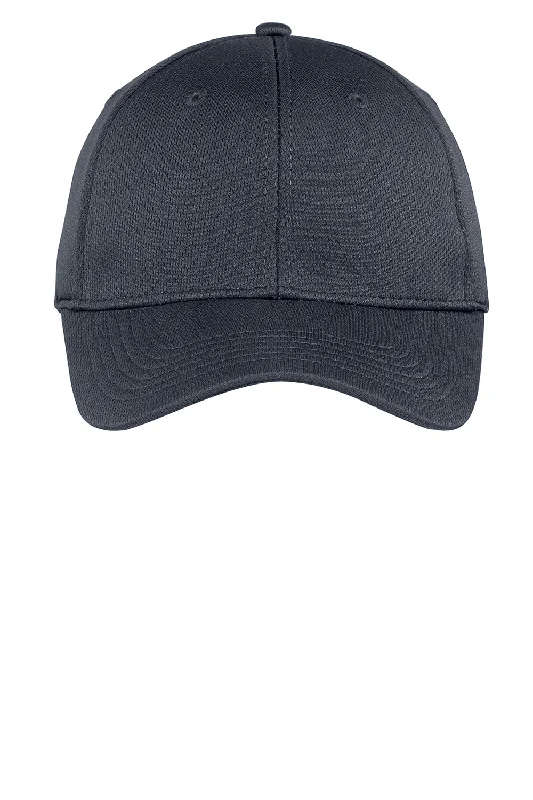 mens hats with muted colors-Sport-Tek Mens Moisture Wicking Adjustable Hat - Graphite Grey