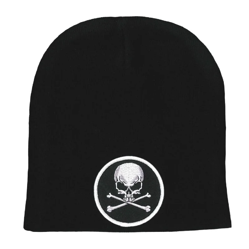 Beanies for winter-Hot Leathers KHB5009 Skull and Crossbones Knit Hat