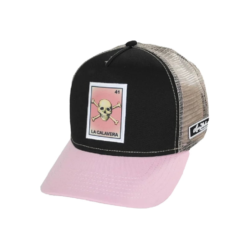 Womens hats in quartz-Milano Hats Women's Pink La Calavera Mesh Cap