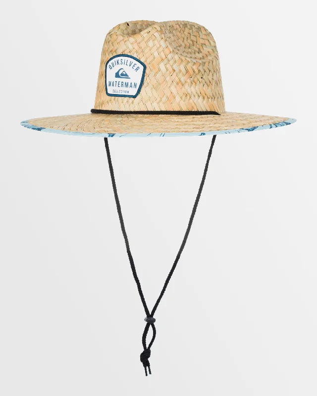 mens hats in moonstone-Mens Waterman Outsider Straw Lifeguard Hat