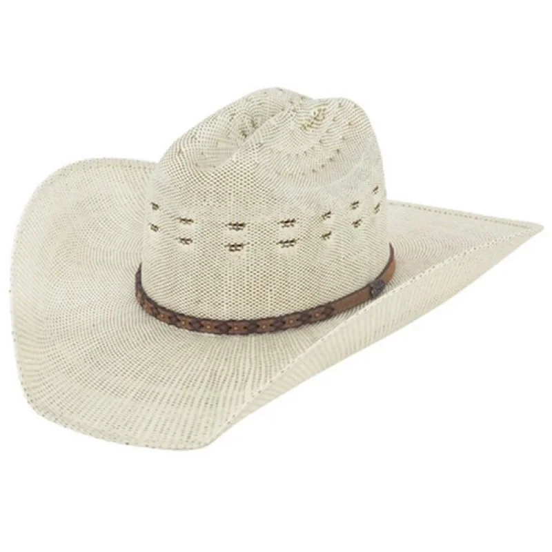 Beanies for cozy vibes-Justin Bent Rail 2 Tone Blaine Straw Hat