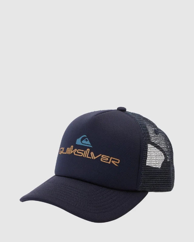 mens hats with classic patterns-Mens Omnistack Trucker Cap