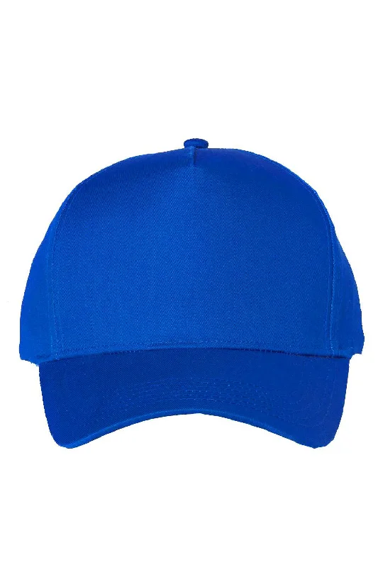 mens hats for mackerel fishing-Valucap Mens 5 Panel Twill Snapback Hat - Royal Blue