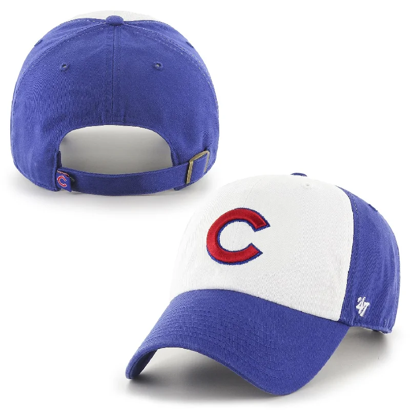 mens hats with unstructured fit-Chicago Cubs Freshman Garment Washed Adjustable Cap