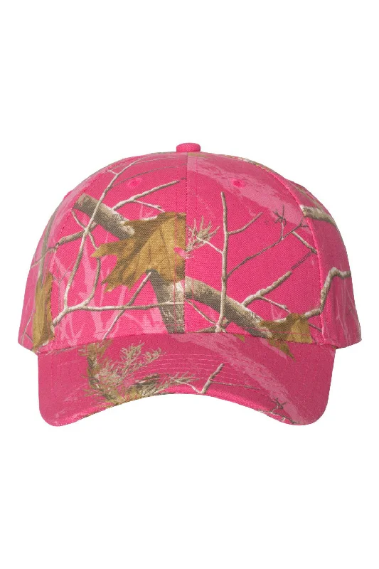 mens hats with insulated lining-Kati Mens Camo Adjustable Hat - Hot Pink Realtree AP