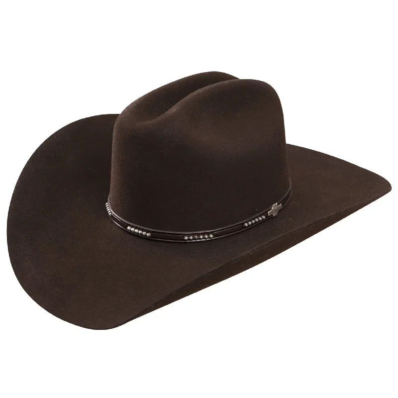 Satin headbands for teens-Stetson 4X Chocolate Llano Hat